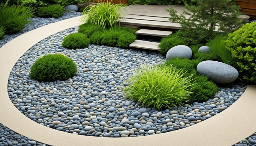 Como criar um espaço zen com pedras e areia no jardim