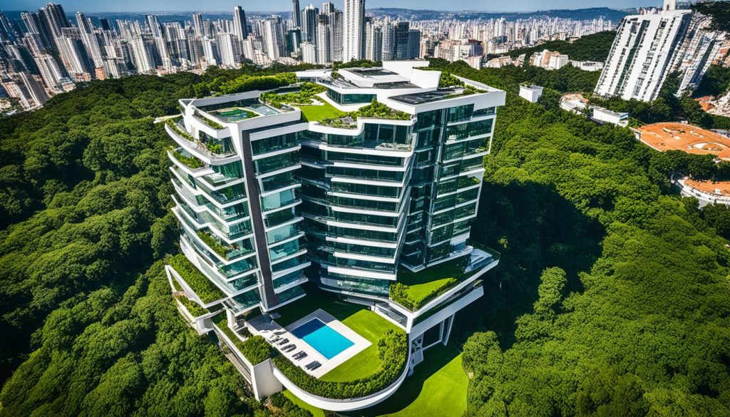 Condomínio de luxo com heliporto em São Paulo
