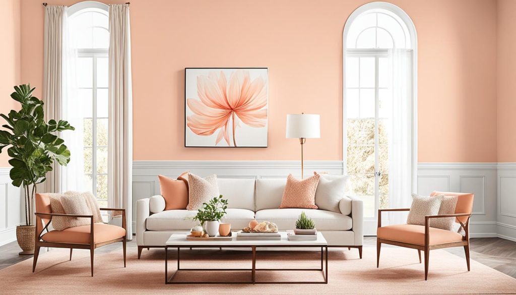 Pantone Peach Fuzz no Design de Interiores