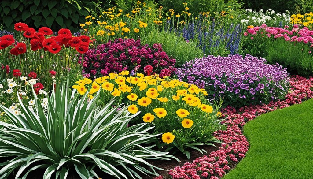 Proteção eficiente de canteiros de flores