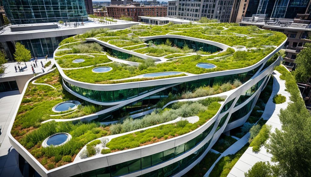 Sistemas avançados de telhados verdes