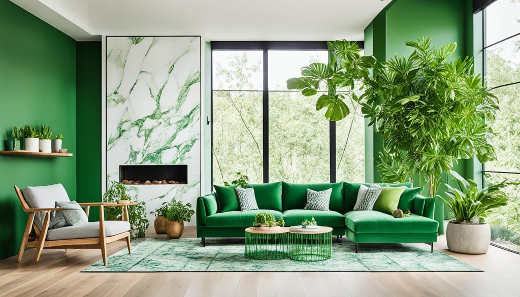 Versatilidade decorativa do verde